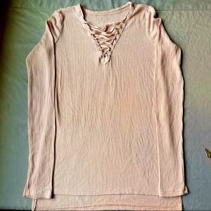 DUSTY PINK LONGSLEEVE TEE